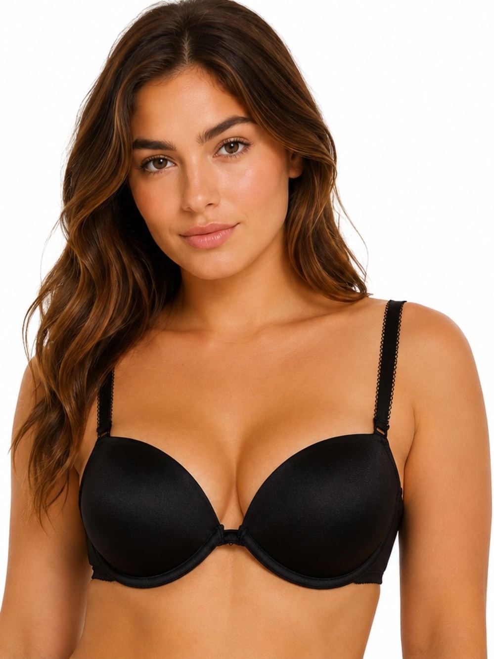 Victoria’s Secret pink Date Plunge Push-Up Multiway Bra 32DD Black Underwire